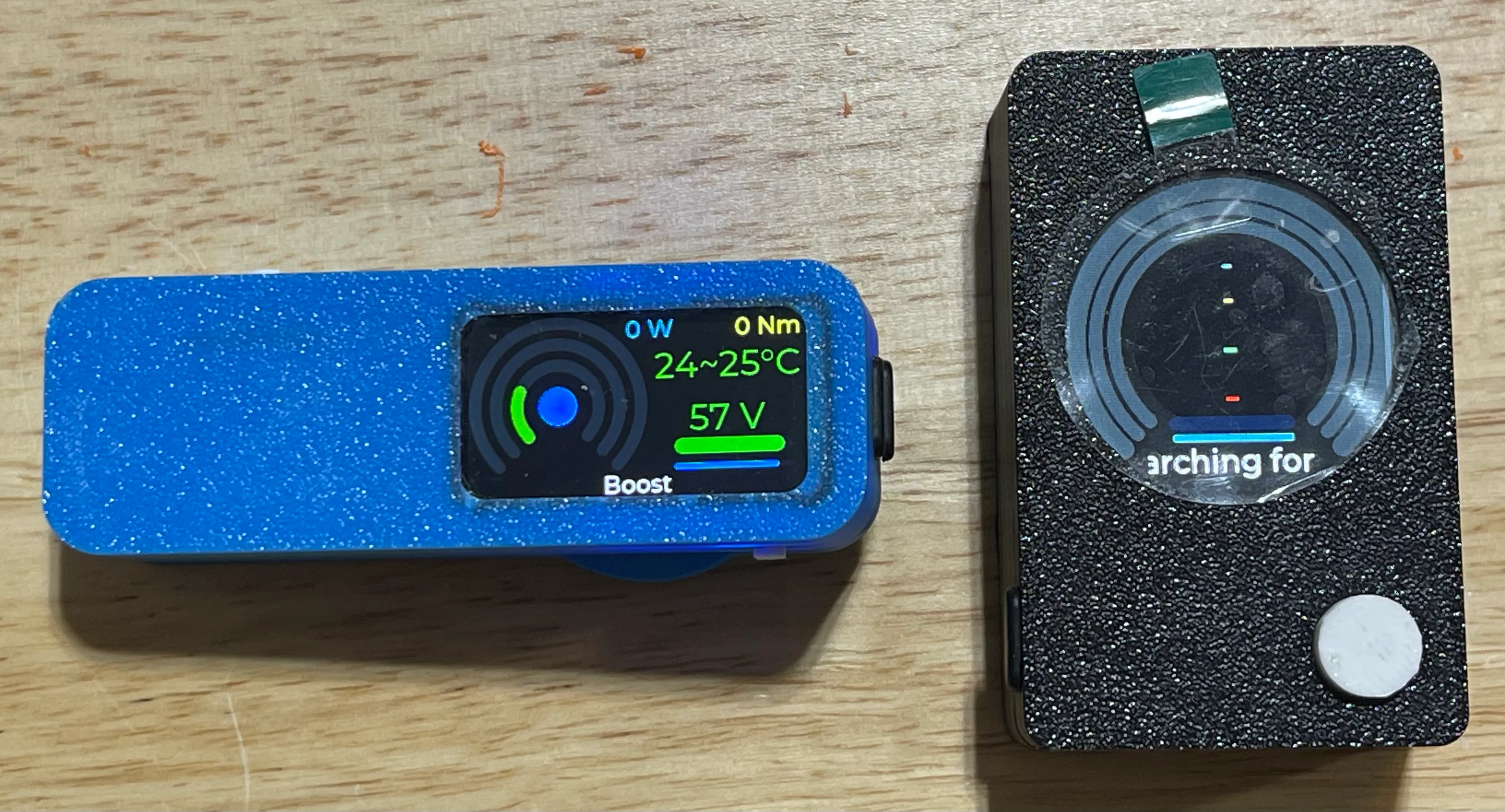 Two UX designs on different screens